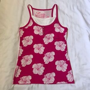 Arizona Jean Company Hawaiian Floral Tank Top NWOT